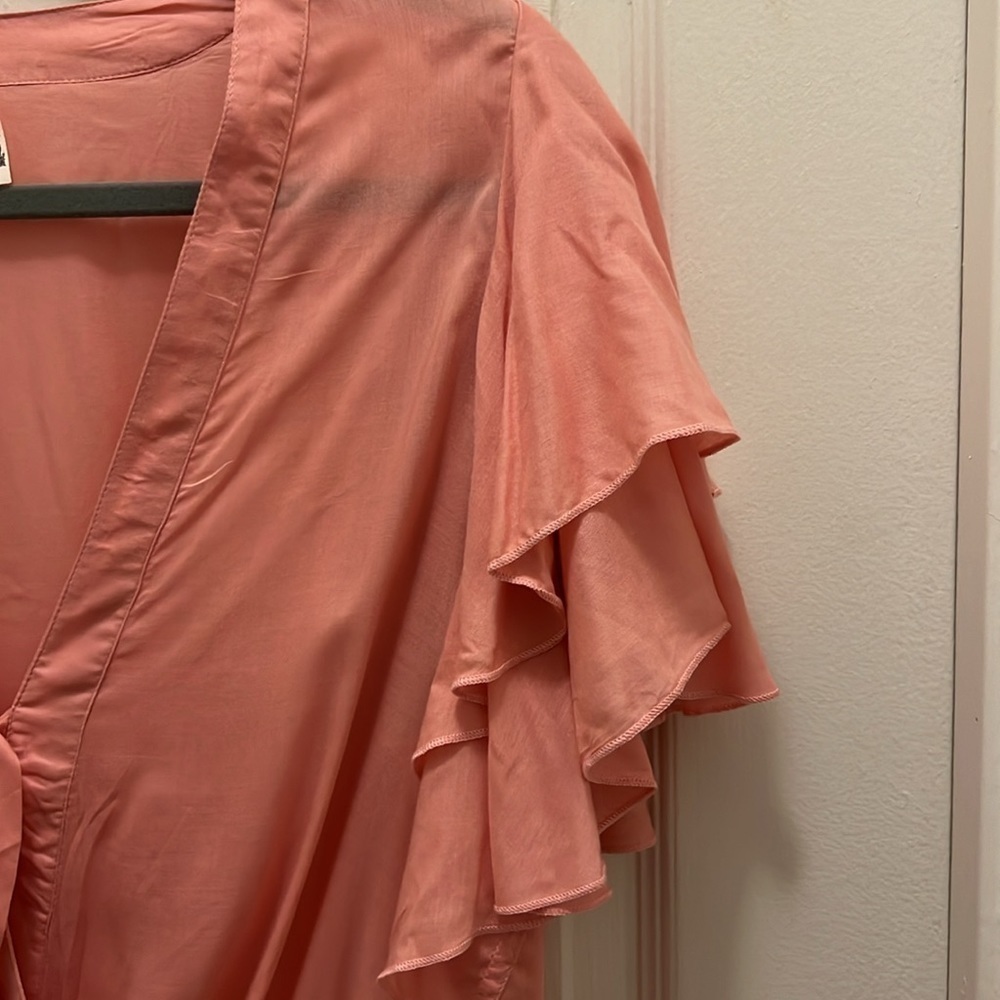 Free People Intimates. Call Me Later Bodysuit. Peach. Size Small. NWOT - Picture 6 of 14